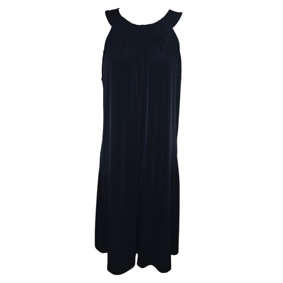 Calvin Klein Dark Blue Halter Top Dress with keyhole back, Size 4 - Picture 2 of 6